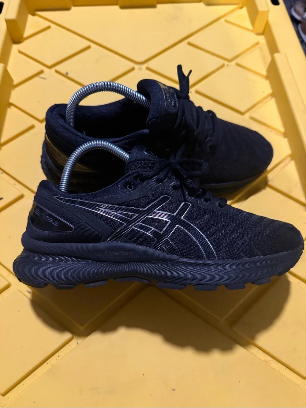 Asics Black Women's Running Sneakers with Silver Accents - Picture 2 of 7